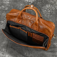 Genuine Leather Business Casual Laptop Handbag