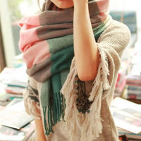 Women's Winter Lattice Scarf/Shawl