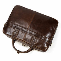 Genuine Leather Men's Business Laptop Handbag