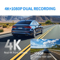 4K Voice Control Sony IMX415 GPS Dash Camera