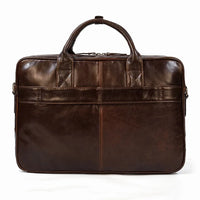 Genuine Leather Business Casual Laptop Handbag