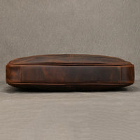 Genuine Leather Men's Business Laptop Handbag