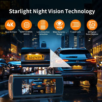 4K Voice Control Sony IMX415 GPS Dash Camera