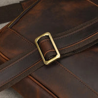 Genuine Leather Men's Business Laptop Handbag