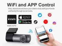 2K Voice Control WiFi APP Monitor Front Dash Cam