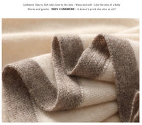 High Quality 100% Cashmere Scarf Shawl Winter New Cashmere Knitted Scarves Women Fashion Warm Neck Scarf Patchwork Color Shawl