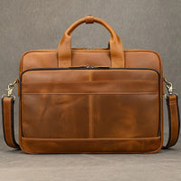 Genuine Leather Business Casual Laptop Handbag