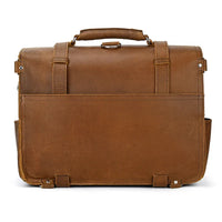 Genuine Leather Vintage High Capacity Laptop Bag
