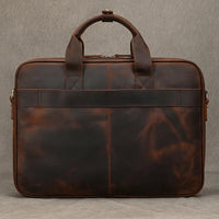 Genuine Leather Men's Business Laptop Handbag
