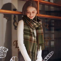 Women's Fashion Scottish Style Tartan Warm Scarf/Shawl