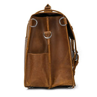 Genuine Leather Vintage High Capacity Laptop Bag