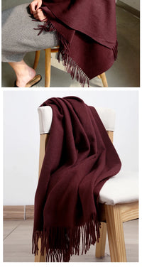 100% Wool Women Cashmere Scarf/Shawl