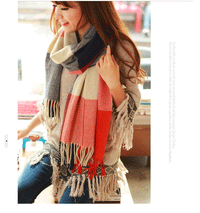 Women's Winter Lattice Scarf/Shawl