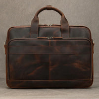 Genuine Leather Business Casual Laptop Handbag