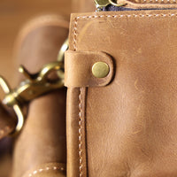 Genuine Leather Men's Briefcase Laptop Bag