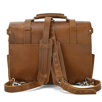 Genuine Leather Vintage High Capacity Laptop Bag