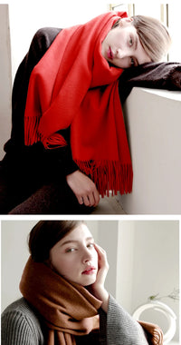 100% Wool Women Cashmere Scarf/Shawl