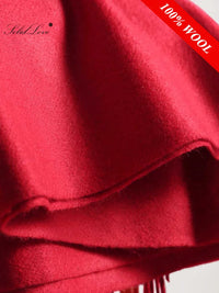 100% Wool Women Cashmere Scarf/Shawl