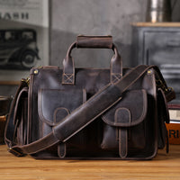 Genuine Leather Men's Briefcase Laptop Bag