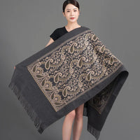 Women's Diamonds Embroidery Winter Thicken Luxury Cashmere Scarf/Shawl