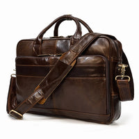 Genuine Leather Men's Business Laptop Handbag