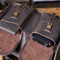 Genuine Leather Men's Briefcase Laptop Bag