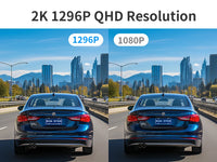 2K Voice Control WiFi APP Monitor Front Dash Cam