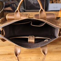 Genuine Leather Men's Briefcase Laptop Bag