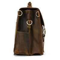 Genuine Leather Vintage High Capacity Laptop Bag