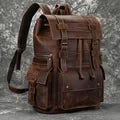 Genuine Leather Vintage High Capacity Laptop Bag