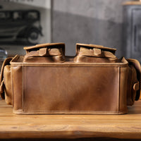 Genuine Leather Men's Briefcase Laptop Bag