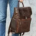Genuine Leather Vintage High Capacity Laptop Bag
