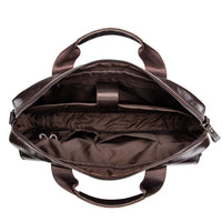 New 100% Genuine Leather Men's Briefcase Laptop Bag