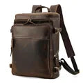 Genuine Leather Vintage High Capacity Laptop Bag