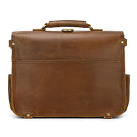 Genuine Leather Vintage High Capacity Laptop Bag
