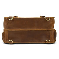 Genuine Leather Vintage High Capacity Laptop Bag