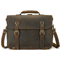 Genuine Leather Vintage High Capacity Laptop Bag