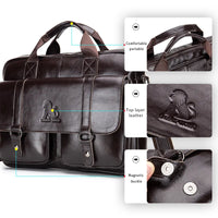New 100% Genuine Leather Men's Briefcase Laptop Bag