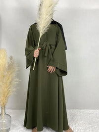 Muslim Abayas For Women Classic Black Green Kaftan Hijab Dresses Islamic Clothing Design Modest Dress Eid Prayer Robe