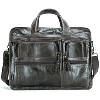 Genuine Leather Men‘s Casual Business Handbag