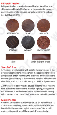 Genuine Leather Men's Briefcase Laptop Bag