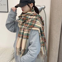 Women's Fashion Scottish Style Tartan Warm Scarf/Shawl