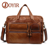Genuine Leather Men‘s Casual Business Handbag