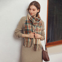 Women's Fashion Scottish Style Tartan Warm Scarf/Shawl