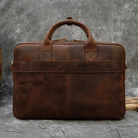 Genuine Leather Business Casual Laptop Handbag