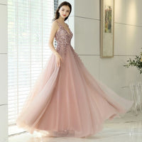 New Arrival V-neck Long Evening Dress