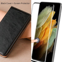 Samsung Galaxy S22, S22 Plus, S22 Ultra Magnetic Luxury Flip Leather Mobile Cover