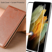 Samsung Galaxy S22, S22 Plus, S22 Ultra Magnetic Luxury Flip Leather Mobile Cover