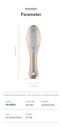 Stainless Steel Professional Two Sided Dead Foot Skin Remover