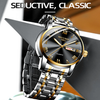 Men's Waterproof Stainless Steel Business Date Wrist Watch